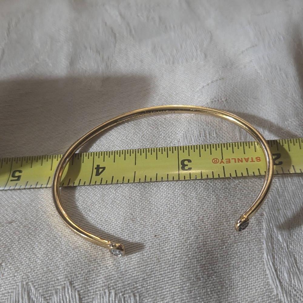 Monica Vinader Diamond Essential Cuff - Picture 13 of 15